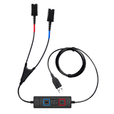 USB Training Bundle Addasound Crystal 2871 Mono - QTY 2 with 1  USB Y-Cord