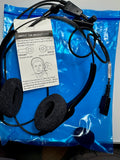 Classic 2002 Binaural Telephone Headset with Free Compatibility Cord