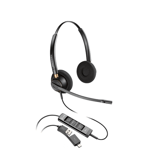 HP Poly EncorePro EP525 USB-A & USB-C Headset