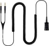 HP Poly Cable with Dual 3.5mm to QD Connector - Mini-phone/Quick Disconnect Audio Cable for Audio Device - IN STOCK