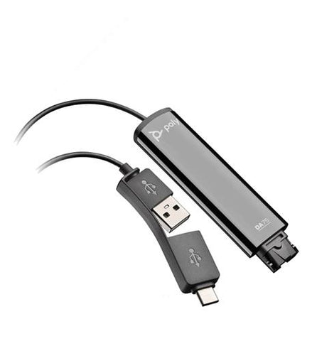 Plantronics DA75 USB-A & USB-C HEADSET ADAPTER