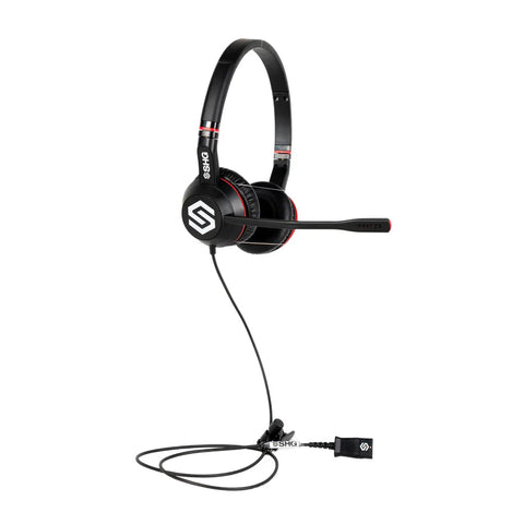 SHG Starkey SM800-NC QD Binaural Headset with Passive Noise Cancelling Mic - Starkey QD