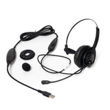 SHG Starkey SM5310 MONAURAL PTT Military USB Headset with Push-To-Talk NON NOISE CANCELLING - FREE SHIPPING