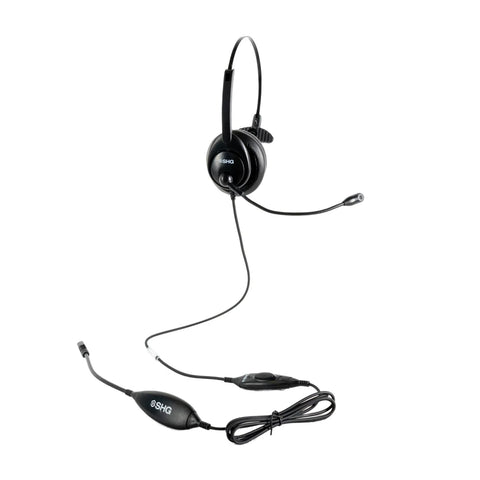SHG SM5300-MOTH-PTT Monaural Military USB-A  Headset with Push-To-Talk - TAA Compliant