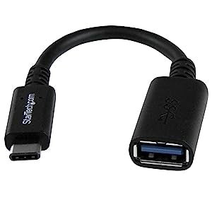 StarTech USB-C to USB Adapter - 6in - USB 3.0 (5Gbps) USB-IF Certified - USB-C to USB-A - USB 3.2 Gen 1 - USB C Adapter - USB Type C