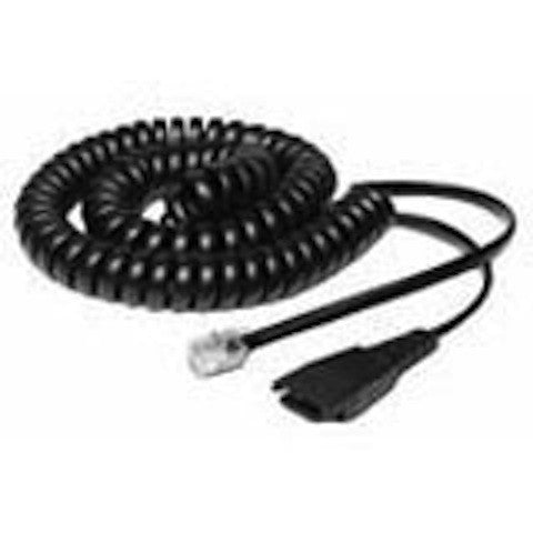 Jabra QD Cord 8800-01-01 Bottom Cord for Direct Connection - Headset World USA - Your Headset Solutions