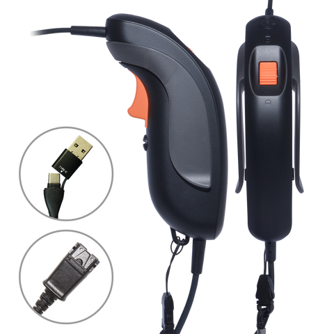 JPL SCOUT 200 USB-A/USB-C to JPL/PLX QD Push-to-Talk Trigger Switch - TAA COMPLIANT-FREE SHIPPING