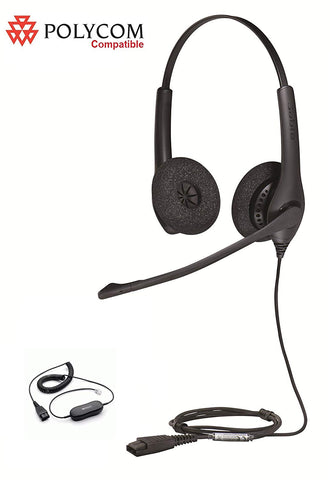 Polycom Compatible Jabra Biz 1500 DUO Headset