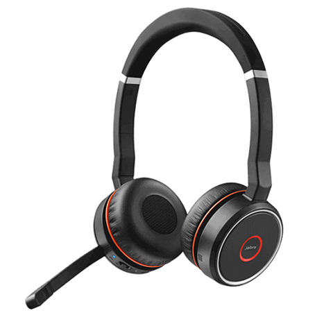 Jabra Evolve 75 Stereo UC Bluetooth USB Headset 7599-838-109 - Headset World USA - Your Headset Solutions