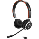 Jabra EVOLVE 65 UC Stereo DUO Bluetooth Headset 6599-829-409 - CONTACT US FOR SPECIAL PRICING OFFERS! - Headset World USA - Your Headset Solutions