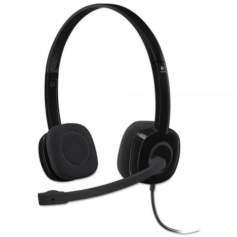 Logitech H151 Binaural Over-the-Head Stereo Headset, Black 981-000587 - Headset World USA - Your Headset Solutions