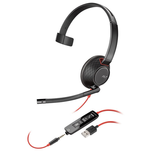 Plantronics Blackwire 5210 Monaural USB-A Headset 207577-01