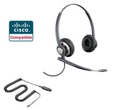 Cisco Certified Plantronics HW720 Headset 78714-101 with U10 Cord for Cisco 69XX,79XX,89XX,99XX Series - Headset World USA - Your Headset Solutions