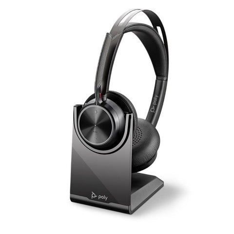 HP Poly Voyager Focus 2 UC, Stereo Bluetooth Headset With Charge Stand, USB-A