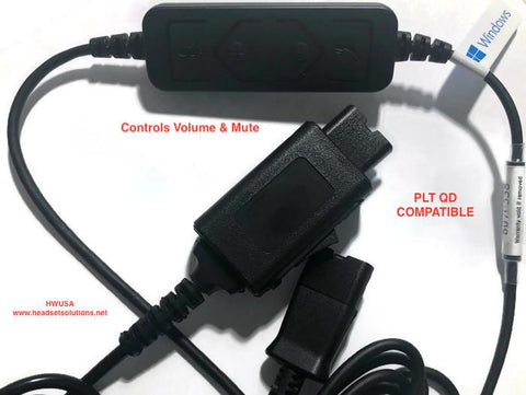 PLT QD USB Y-Cord Controls
