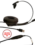 Starkey SM5310 MONAURAL PTT Military USB Headset with Push-To-Talk NON NOISE CANCELLING