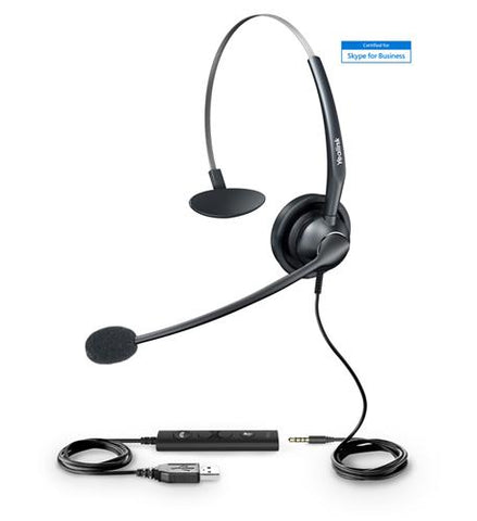 Yealink UH33 Wideband USB Mono UC Headset for IP Phones