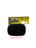 Black Foam Headset Mic Windscreens - QUANTITY OF 12 - Headset World USA - Your Headset Solutions