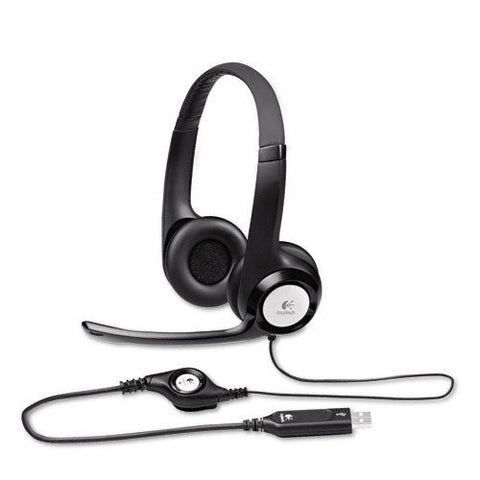 Logitech H390 Binaural USB Headset - 981-000014 - Straight corded USB, NO QD - Headset World USA - Your Headset Solutions