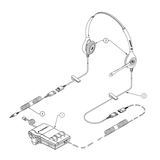 HP Plantronics Headset SMH 1783-15, Dictation, ADA, JAWS, with Noise Canceling and M22 Vista amp