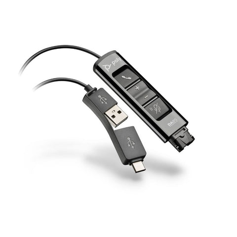 Plantronics DA85 USB Adapter w/controls USB-A & USB-C