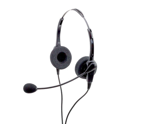 Classic 2002 Chameleon Binaural Telephone Headset with Free Compatibility Cord