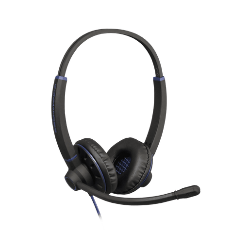 JPL Commander-PB Binaural Modular Headset With Noise Cancelling & PLX Compatible QD, Rotating Ear Cushion, Soft Pouch