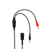 JPL BL-077+P Bottom Lead With Dual 3.5mm Jack With PLT Compatible QD - Sound card cord