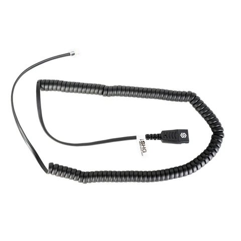 SHG S135 HIC Amp Cable with Flat QD to RJ9 for SHG Headsets