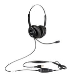 SHG SM5400-BOTH-PTT-VOL USB-A HEADSET, PUSH-TO-TALK w/volume control - TAA COMPLIANT