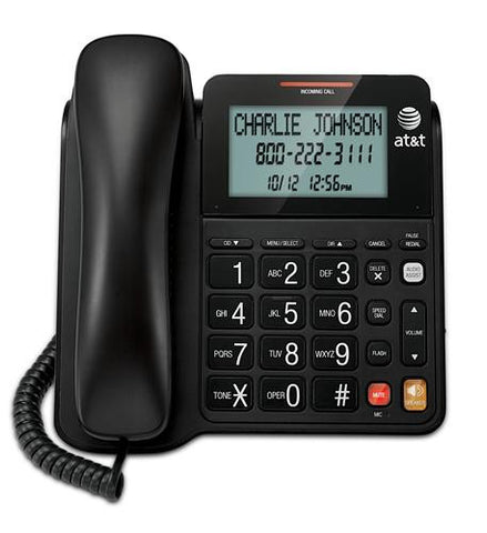 AT&T CL-2940 Corded Speakerphone with Display - BLACK - Headset World USA - Your Headset Solutions