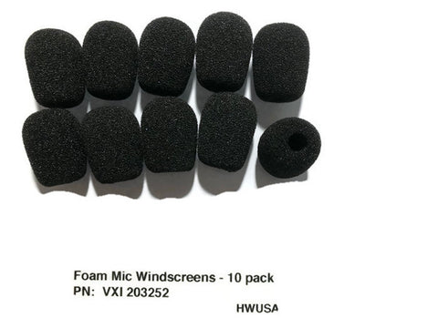 Headset foam mic windscreens - 10 pack