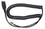 GN QD U10P-S Cords for Jabra QD compatible headsets to Yealink, Grandstream, some Zultys Phones