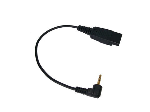 GN Netcom/Jabra 3.5mm Bottom Cord - GN QD to 3.5 mm 8734-749 - Headset World USA - Your Headset Solutions