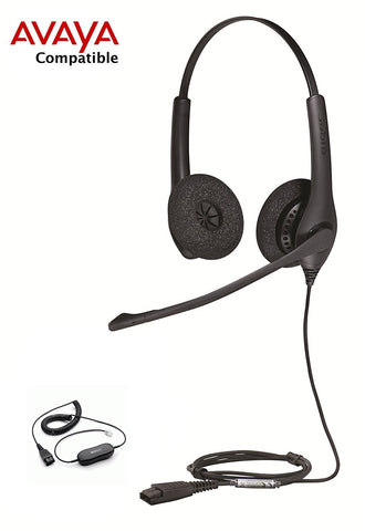 Avaya Compatible Jabra Biz 1500 Duo with cord for Avaya Models 1600,9600 - Headset World USA - Your Headset Solutions