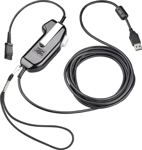 LINDY 42751 USB-Headset-Adapter Typ A auf Schnellkupplung (Plantronics) -  Zur Verewen