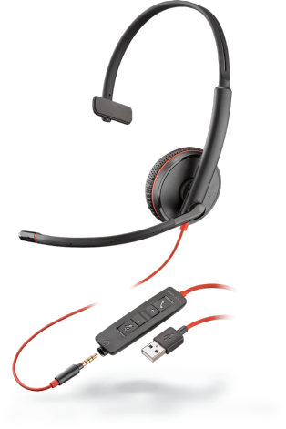 Plantronics C3215-A Mono USB Headset 209746-101