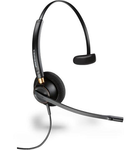 Plantronics EncorePro HW510 Monaural Headset w/Polaris U10P bottom cord