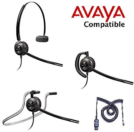 Avaya compatible Plantronics HW540 Headset with Avaya Cord