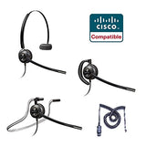 Cisco Certified Plantronics HW540 EncorePro Headset Bundle for Cisco 69xx,78xx,79xx,89xx,99xx Series - Headset World USA - Your Headset Solutions