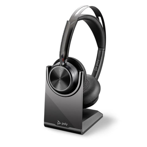 Poly Voyager Focus 2 UC, Stereo Bluetooth Headset With Charge Stand, USB-A