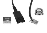 Cisco Cords for Plantronics QD Headsets - for Cisco 6900,7900,8900,9900 Phones - Headset World USA - Your Headset Solutions