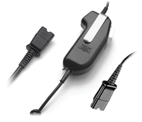 HP/Plantronics SSP1051-03 4-wire PTT QD to QD Adapter 12" Momentary