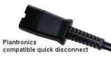 Plantronics QD 21M USB-A Cord with controls - HW15553 - FINAL SALE