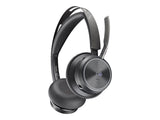 Poly Voyager Focus 2 UC, Stereo Bluetooth Headset With Charge Stand, USB-A