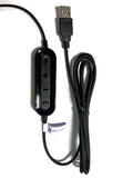 USB Training Y-Cord Adapter for Jabra QD Headsets, Smith Corona Classic and Ultra Series Headsets