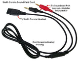 Sound Card Cords for Smith Corona Classic, GN/Jabra Headsets