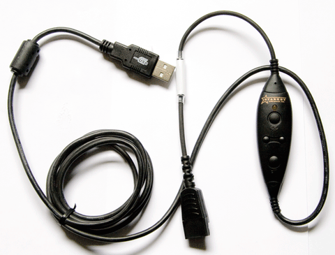 Starkey S135=USB 2 PL USB Cord for Plantronics QD Headsets