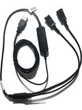 Starkey USB Y-Cord for Plantronics Headsets, Starkey P Series