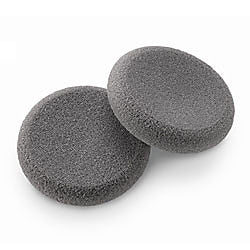 Gray Foam Ear Pads For Office Style Headsets - 1 Pair - for Plantronics, Jabra, Smith Corona Corded Headsets - Headset World USA - Your Headset Solutions